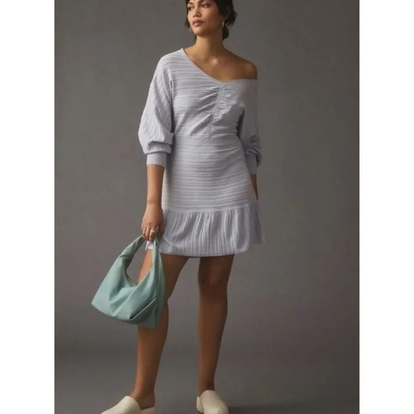 Daily Practice by Anthropologie Long-Sleeve‎ Flared Sweater Mini Dress - Picture 3 of 12